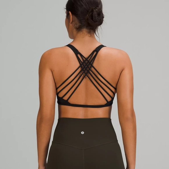 lululemon athletica Other - Lululemon Free to Be Bra - Wild Light Support, A/B Cup Size 6 Black